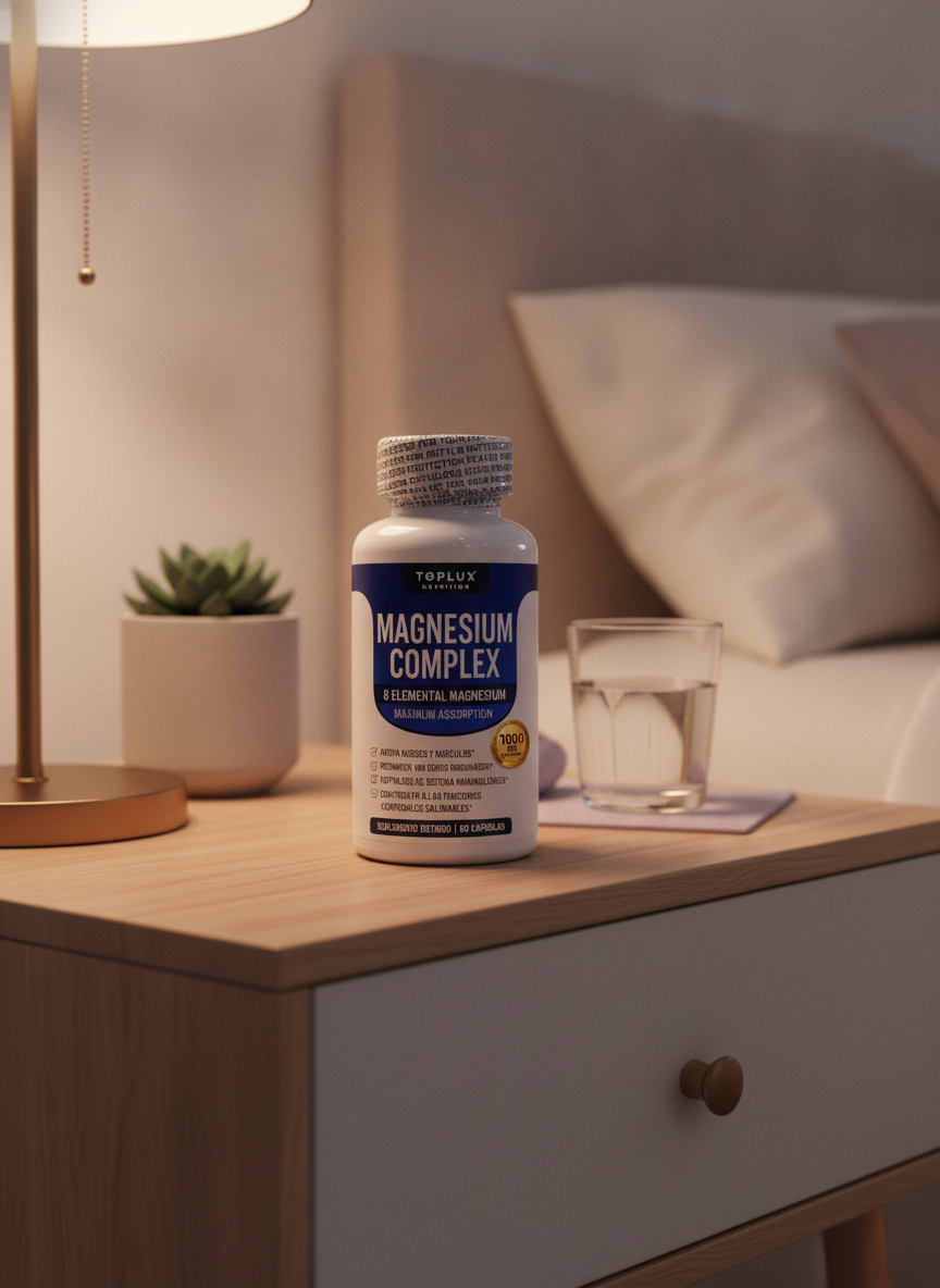 MAGNESIUM COMPLEX (Toplux Nutrition) — ambiente lifestyle premium