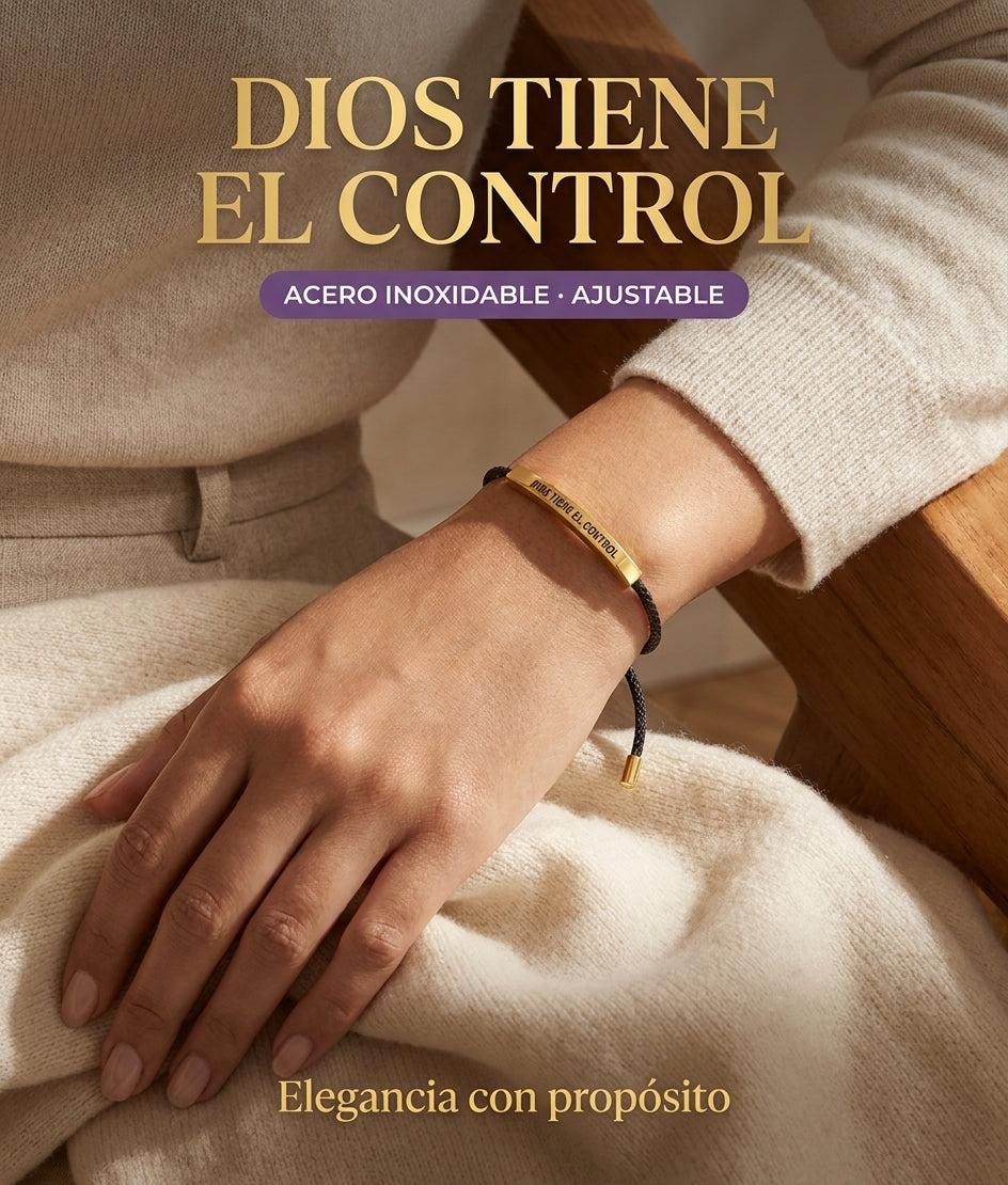 Pulsera Dios Tiene El Control — elegancia con propósito