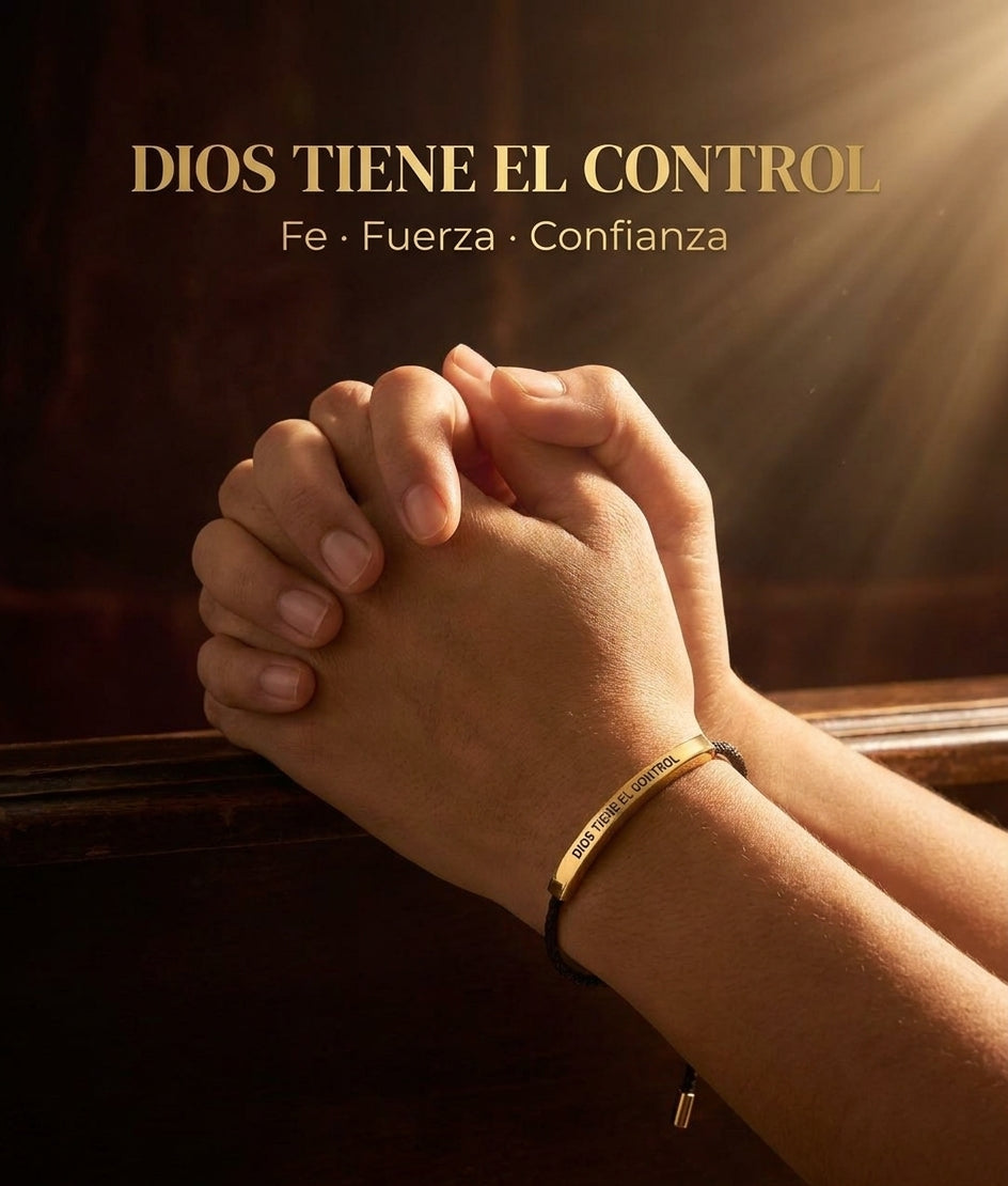 Pulsera Dios Tiene El Control — fe y oración