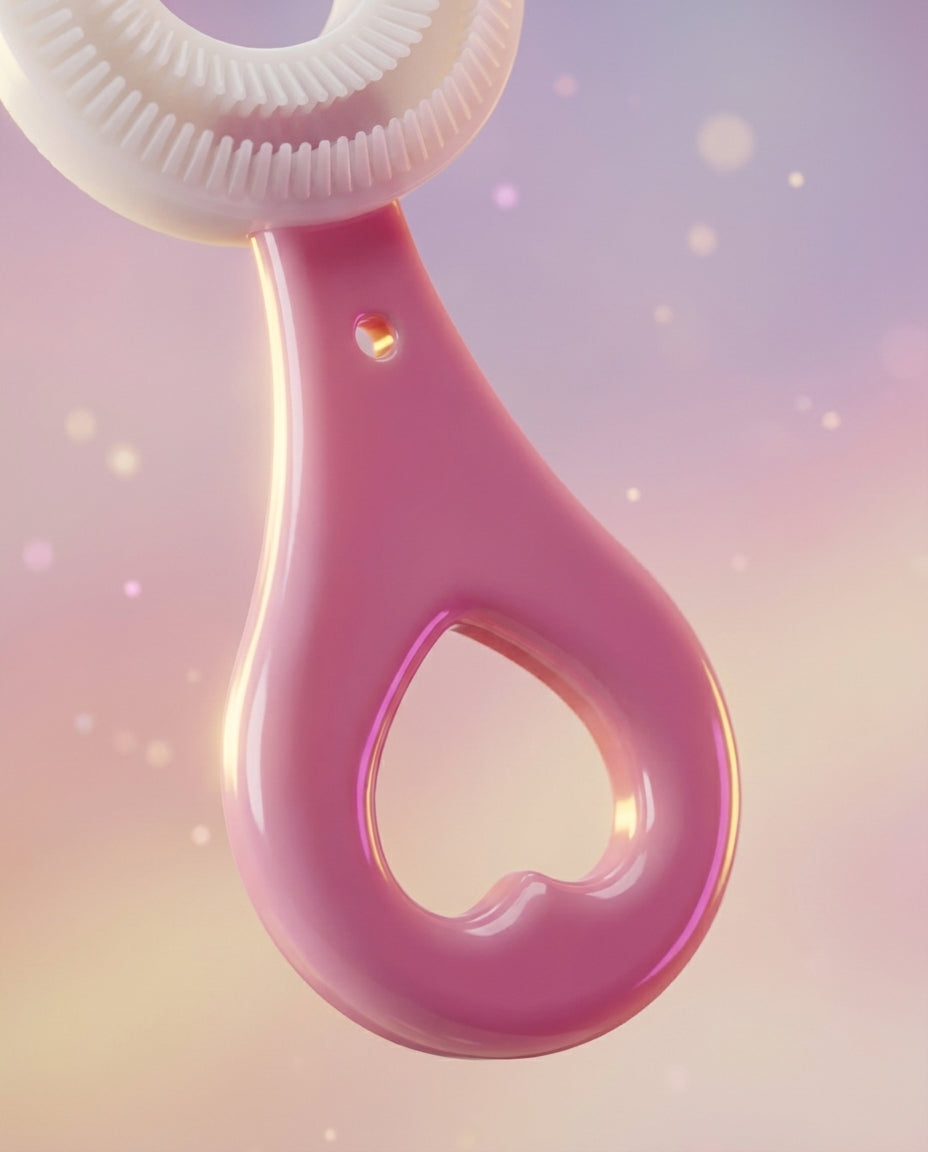 Mango en forma de corazón del cepillo infantil Mixora